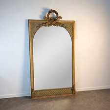 Grand Miroir à fronton, glace