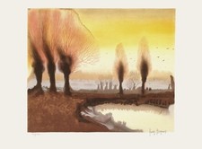 Xavier DEGANS  L'aube lithographie signée
