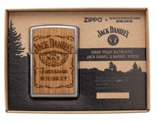 ZIPPO ★ WOODCHUCK JACK DANIEL'S (Very limited edition - 2 sided - Barrel wood)