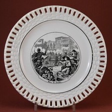 assiette LONGWY  TRÈS RARE MARQUE! 1866 Expédition du Mexique Napoléon III