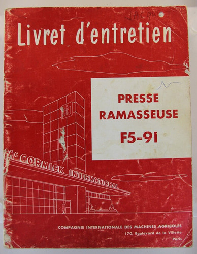 Livret entretien presse - livret, d'entretien
