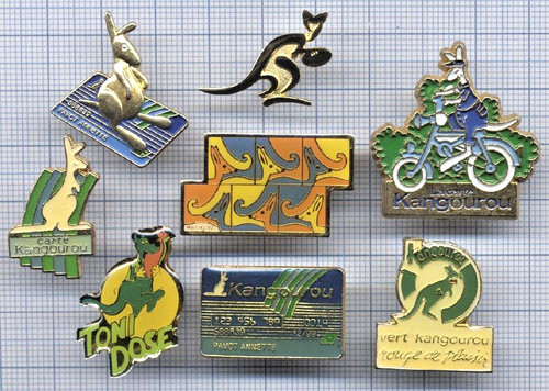 Lot pin kangourou dont logo - pin's, /dont