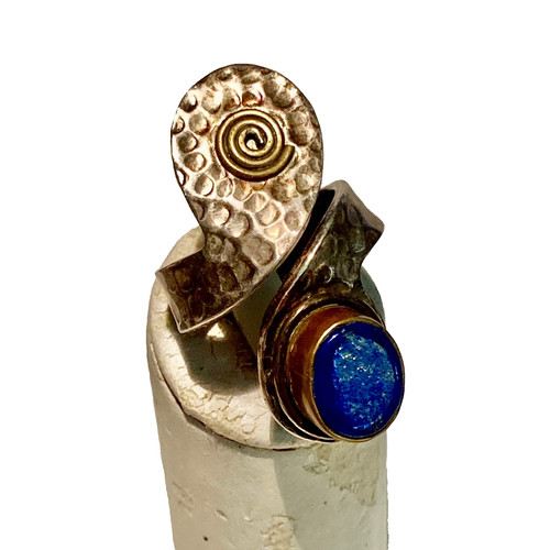 Bague moderniste argent - bague, en