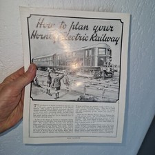 HORNBY   avant guerre  HOW TO PLAN YOUR HORBY  ELECTRIC  RAILWAY original