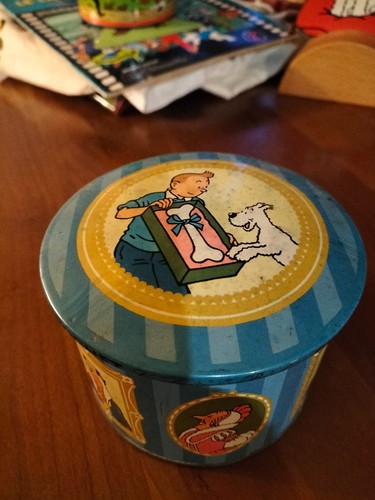 Boite brochet bleu tintin - bleu,