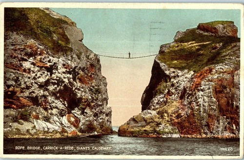 Carte postale corde pont - postale,