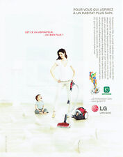 Publicité Advertising 088  2010  LG  aspirateur  kompressor Elite