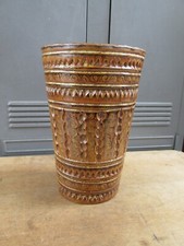 MARIUS BESSONE VALLAURIS GRAND VASE CERAMIQUE TRIBAL SCARIFIE FRENCH CERAMIC