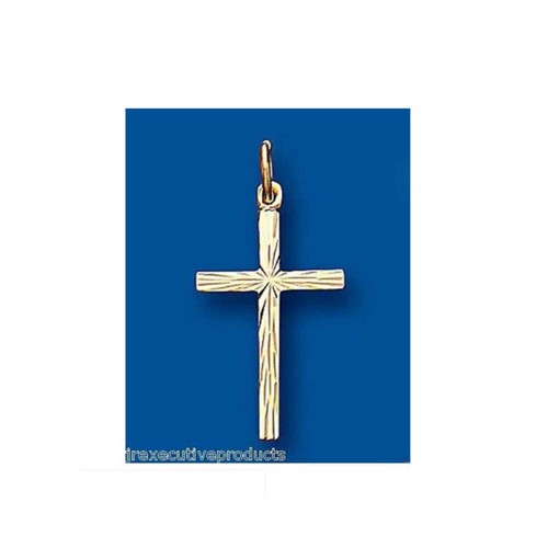 Pendentif croix jaune - or,