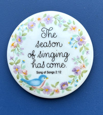 Mosaic Focal Ceramic Disc BIRD