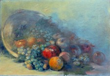 Tableau nature morte fruits - tableau,