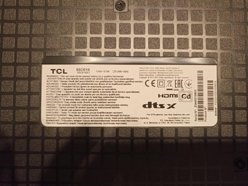 Pieces television tcl qled - television, et