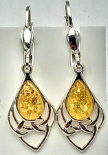 Boucles D'Oreilles En Ambre