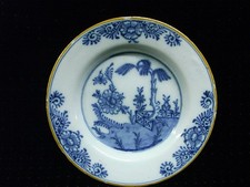 🇫🇷 ANCIENNE ASSIETTE PORCELAINE DELFT BLEU BLANC 18ém / 19ém