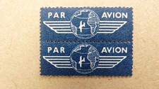 TIMBRES POSTE AÉRIENNE Bloc  de 2 VIGNETTES  "PAR AVION"   Neuf**