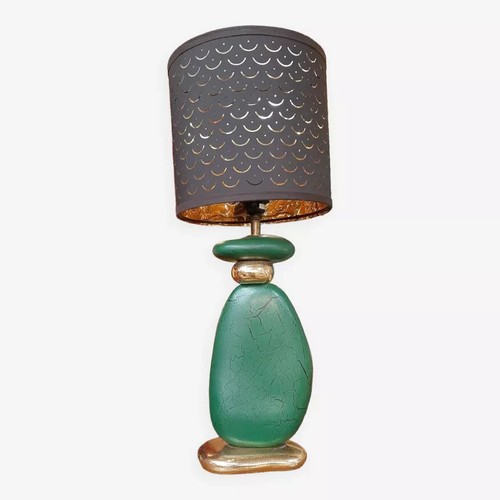 Pied lampe vert or - et,