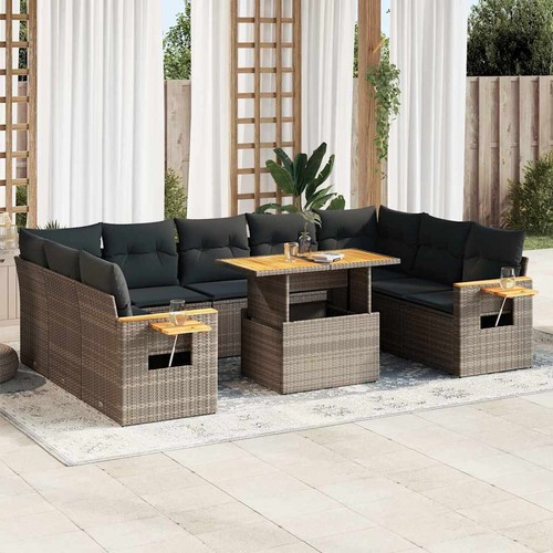 Salon jardin avec coussins - salon,