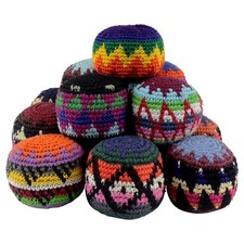 Footbag balle de jonglage coloré kickball balle à tricoter balle anti-stress