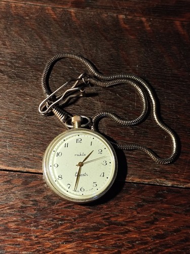 Montre gousset quartz ruhla - montre,
