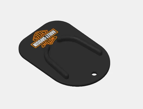 Platine bequille moto harley - platine,