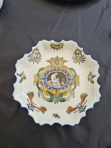 Gien 1875 joli plat - plat, festonnÉ