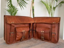 Sacoches cuir pour moto - sacoches, en