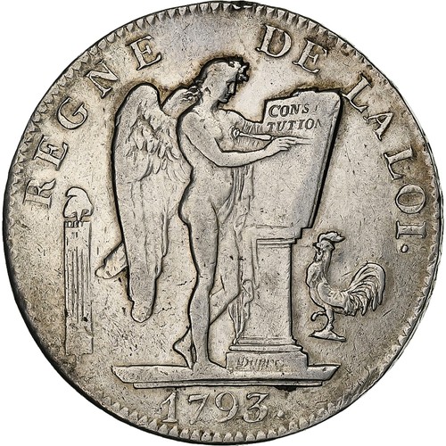 France ecu livres 1793 - france,, livres,