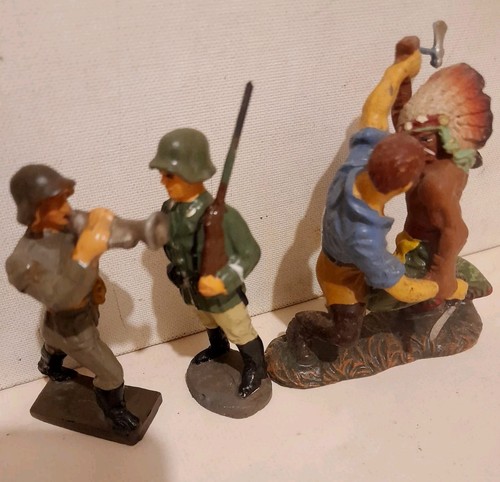 Anciennes figurines elastolin - anciennes,