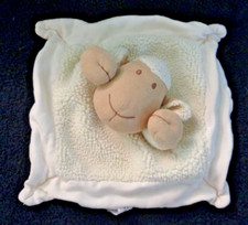 AP/ DOUDOU PLAT MOUTON BLANC BEIGE ECRU NATURE ET DECOUVERTES  TBE