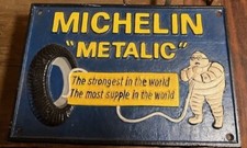 Ancienne PLAQUE PUBLICITAIRE MICHELIN_Royaume Uni_1938_Fonte_30 x 20 cm