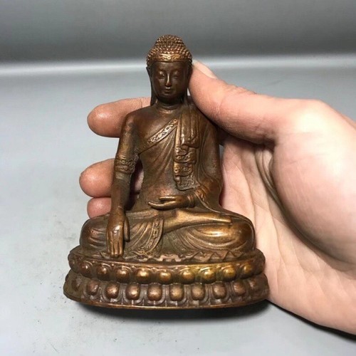 Antique copper shakyamuni - copper,