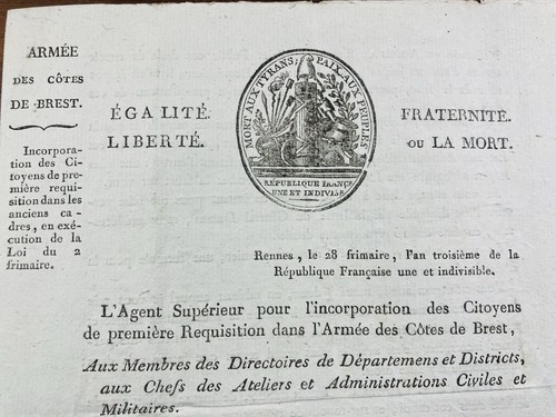 Armée des côtes brest - armée, de