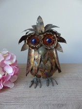 Sculpture hibou brutaliste