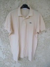 Polo LACOSTE Devanlay jaune clair made in France coton jersey manches courtes 6