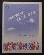 Programme 1946 GAUMONT EAGLE-LION film cinéma ROGER CARTIER