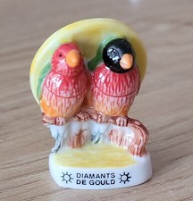 Fève - Oiseaux - Diamants de Gould  ......     (Ref. 7779)