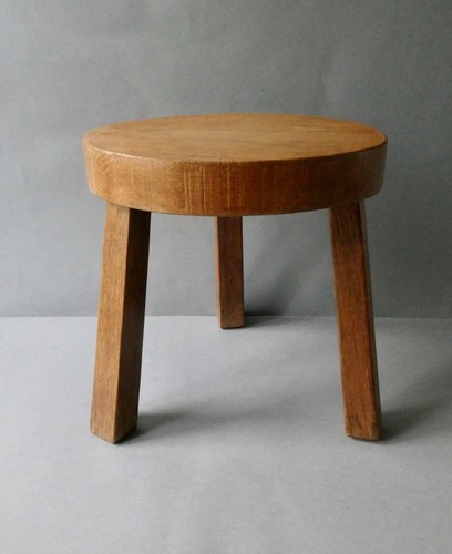 Tabouret tripode chêne - tabouret, en