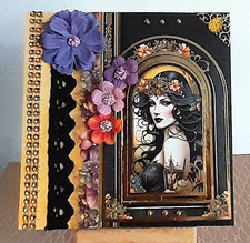 Carte postale femme Art Déco