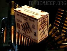 CAISSE BOIS CALIBRE CAL 50 US