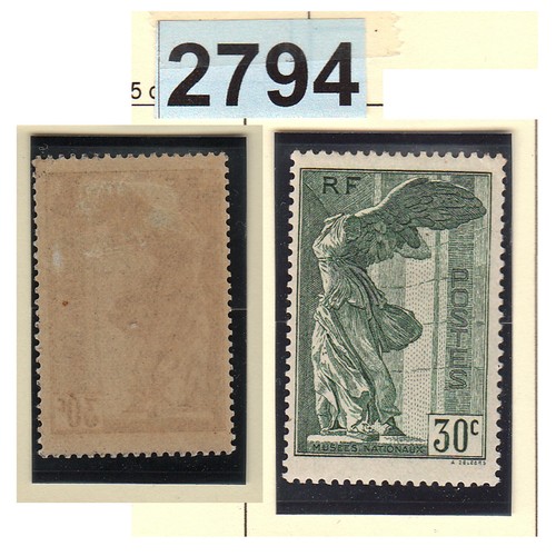 2794 france 1937 lot timbre - france,