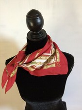 Foulard en Soie  Ponge rouge