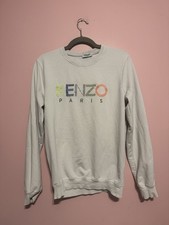 T-shirt Manches Longues Kenzo Paris Blanc taille M en très bon état 