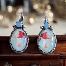 Boucles d'oreilles Vintage Franck Herval - Style Rétro Élégant