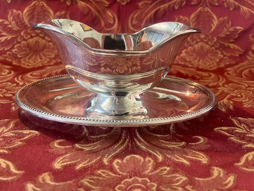 Saucière métal argenté