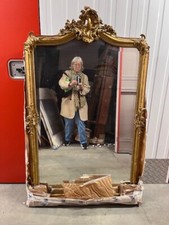 antique french gilt carved mirror