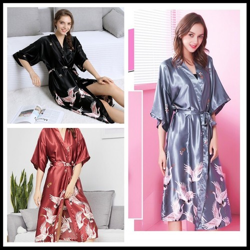 Kimono peignoir satin - kimono,