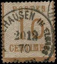 FRANCE 1870  TIMBRE ALSACE