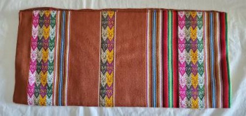 Nappe peru marron - peru, colorée