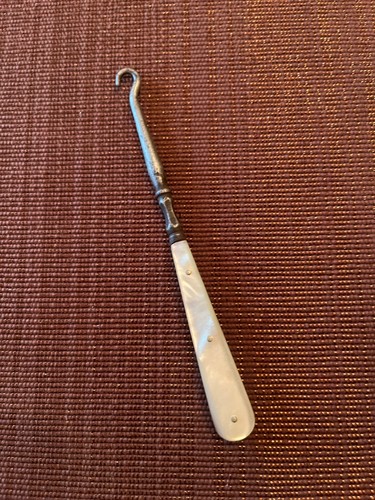 Ancien crochet tire lacet en - crochet,, tire-lacet