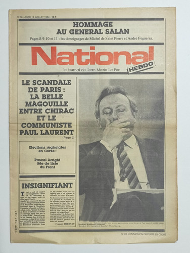 Front national - national/national, hebdo